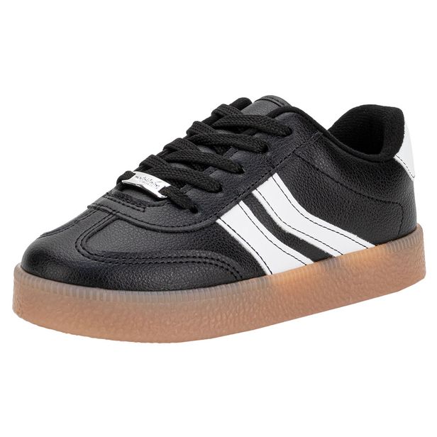 Tênis Infantil Feminino Molekinha 2582102 PRETO/BRANCO 27