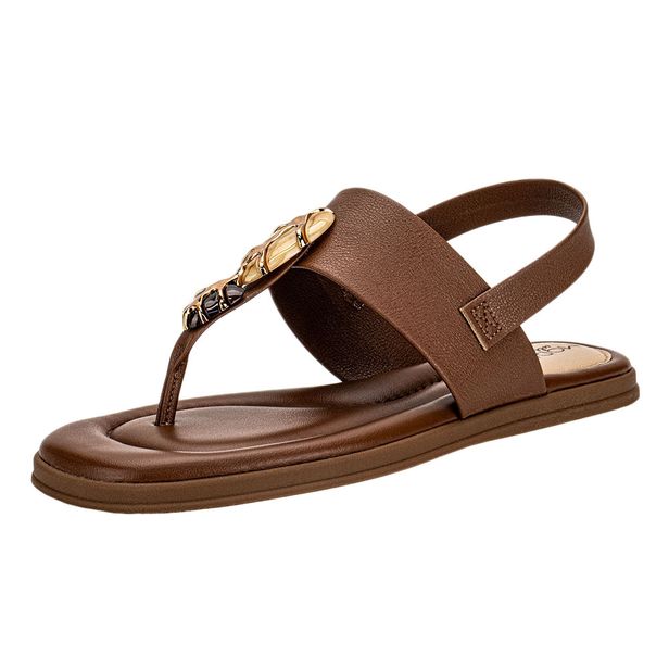 Sandália Feminina Flat Modare 7212103 CHOCOLATE 34