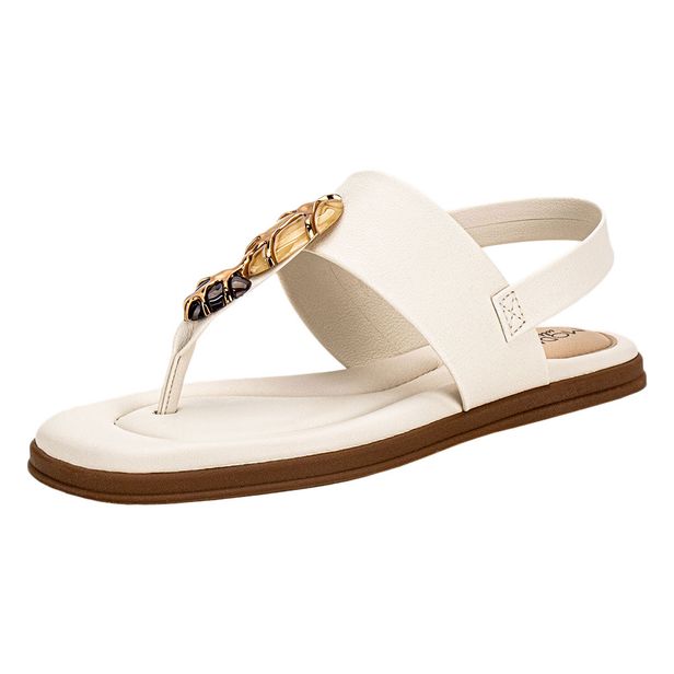 Sandália Feminina Flat Modare 7212103 BRANCO/OFF 35
