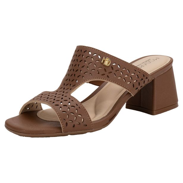 Tamanco Feminino Salto Grosso Modare 7172126 CHOCOLATE 34