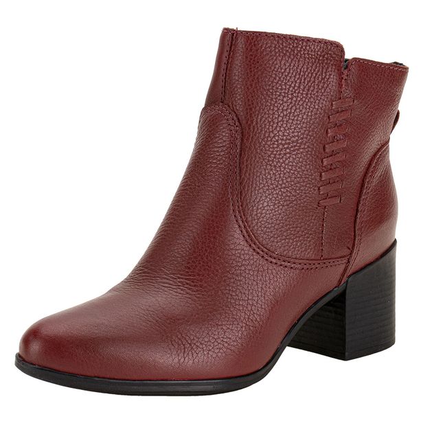 Bota Feminina Cano Baixo Bottero 346916 VINHO 34