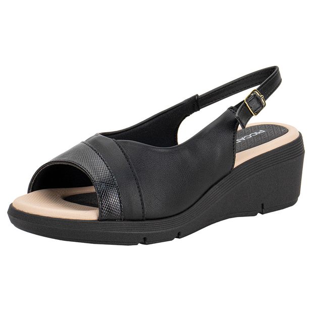 Sandália Feminina Anabela Piccadilly 540400 PRETO 34