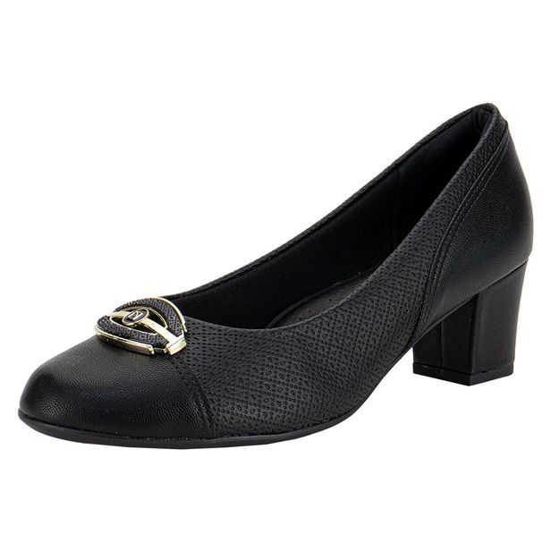 Sapato Feminino Salto Grosso Piccadilly 110183 PRETO 34
