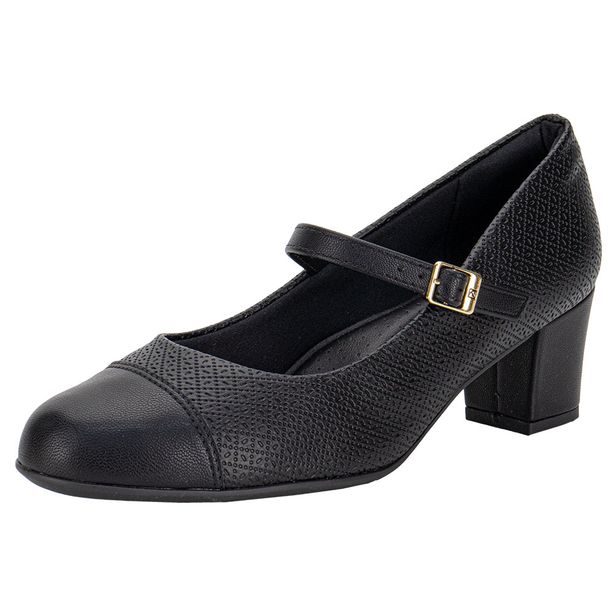Sapato Feminino Salto Grosso Piccadilly 110185 PRETO 36