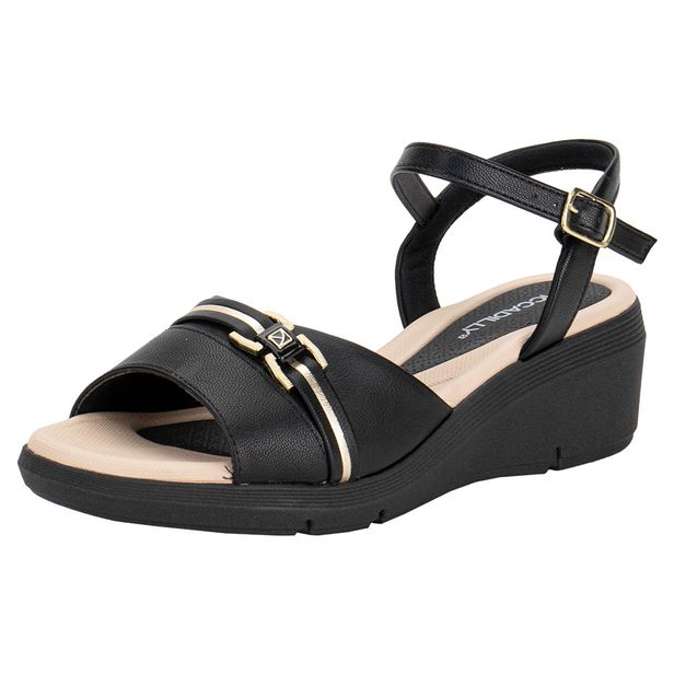 Sandália Feminina Anabela Piccadilly 540396 PRETO 34
