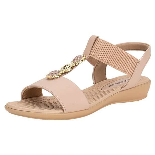 Sandália Feminina Flat Piccadilly 500399 SALMÃO 34