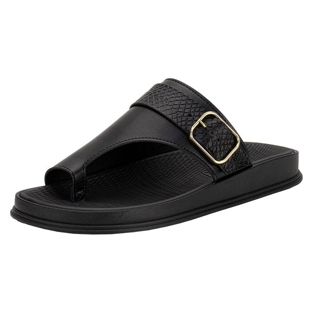 Tamanco Feminino Flat Moleca 5556102 PRETO 36