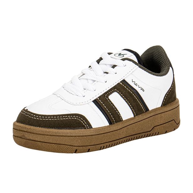 Tênis Infantil Masculino Via Vip VV4515 BRANCO/VERDE 28