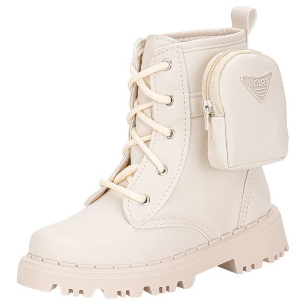 Bota Infantil Coturno Bag Nilqi - 1500 BRANCO/OFF 28