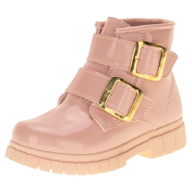Bota Infantil Feminina Coturno Fuffy 13525 ROSA 21