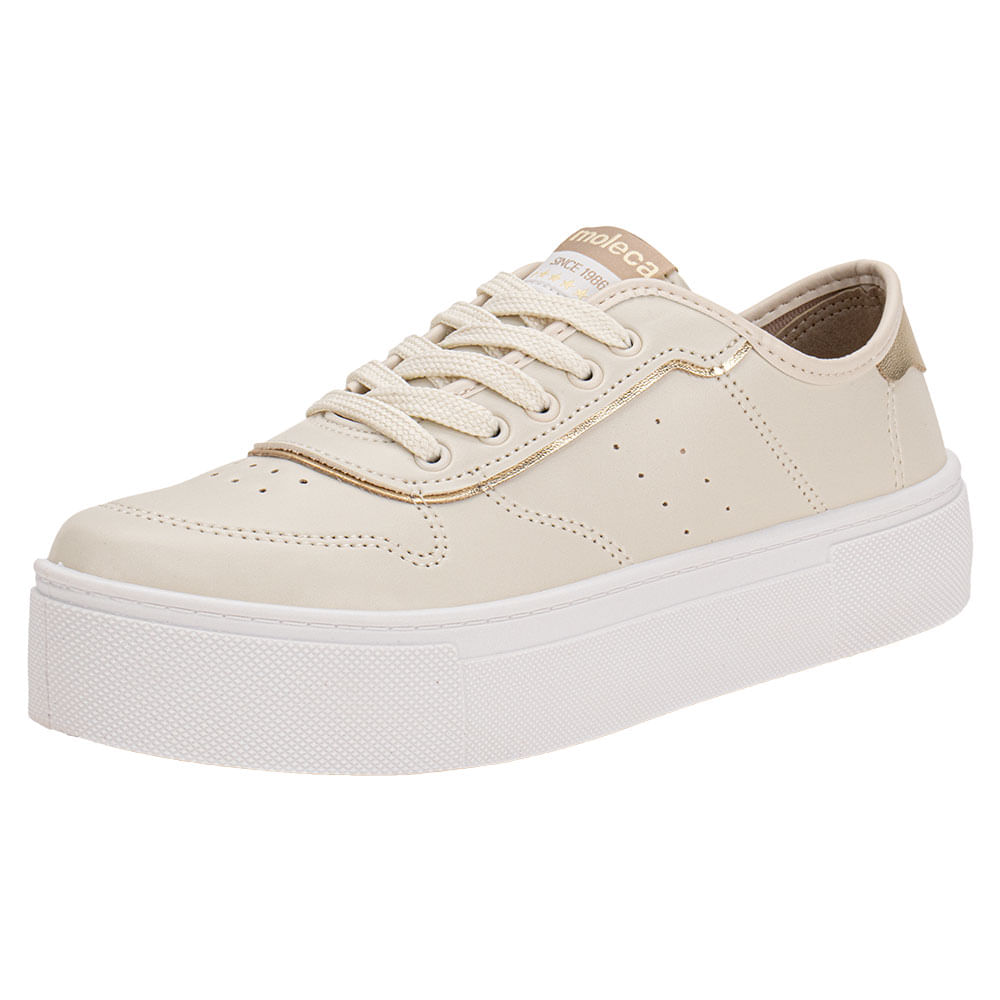 Tênis Feminino Casual Moleca 5658539 MARFIM 34