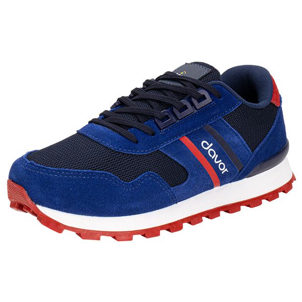 Tênis Masculino Davor DVR-331 AZUL/VERMELHO 39