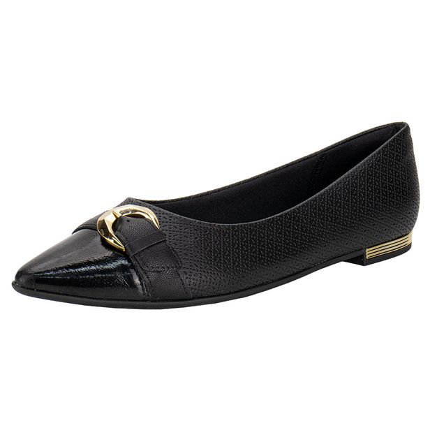 Sapatilha Feminina Flat Piccadilly 274107 PRETO 34