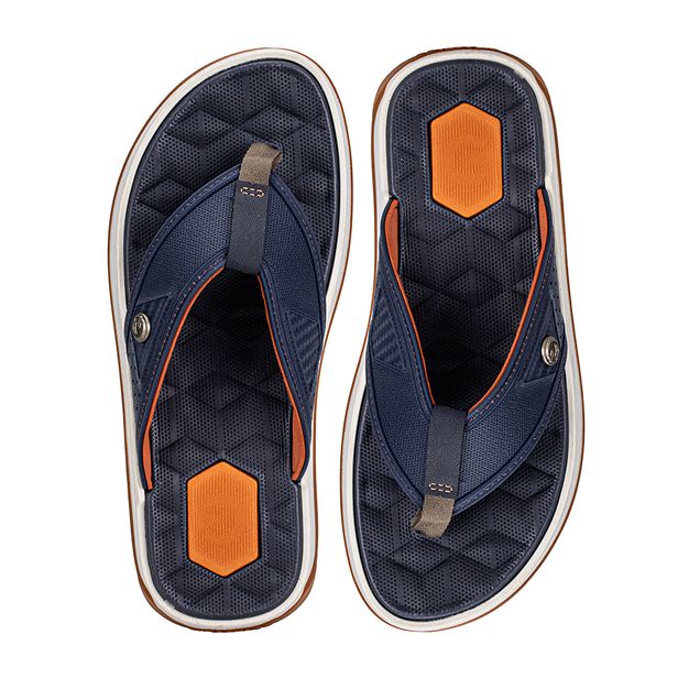 Chinelo Masculino Nápoles IV Cartago - 12339 AZUL/LARANJA 39