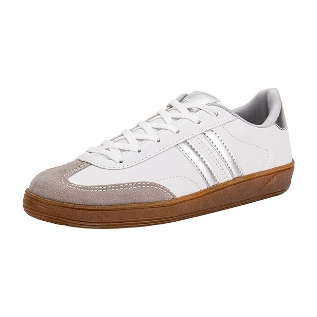 Tênis Feminino Casual Red Teen RY105 BRANCO/PRATA 34