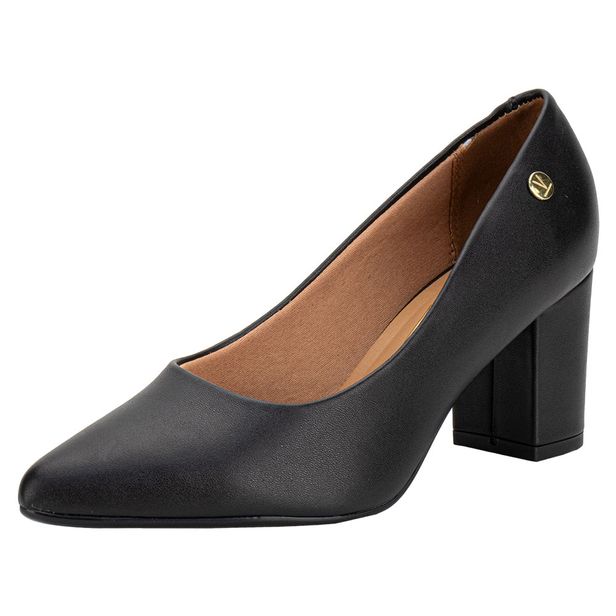 Sapato Feminino Salto Grosso Vizzano 1290500 PRETO 34