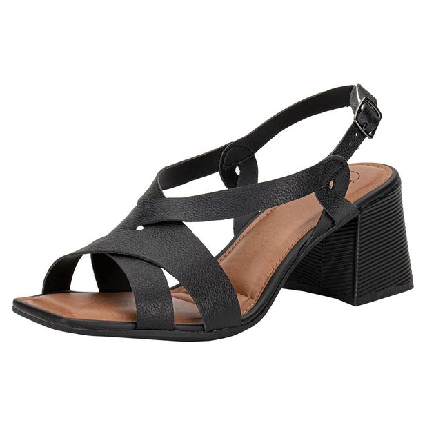Sandália Feminina Salto Grosso Dakota Y8831N PRETO 34