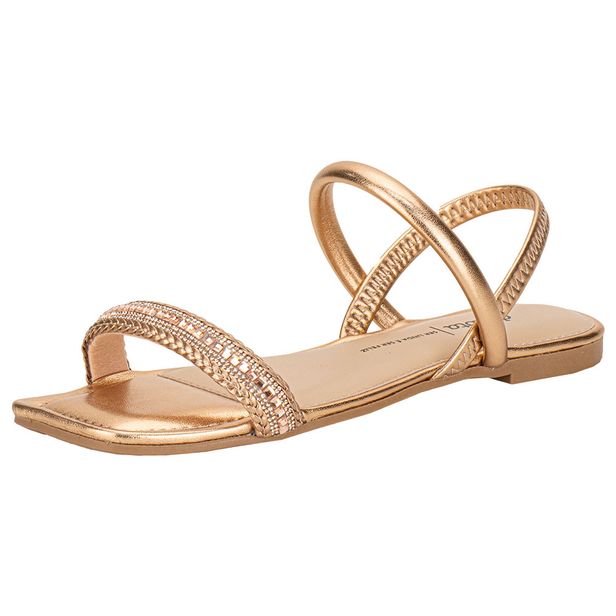 Sandália Feminina Flat Dakota Y8892 BRONZE 34