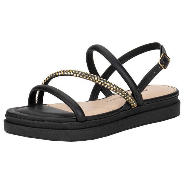 Sandália Feminina Flat Dakota Y7634 PRETO 34