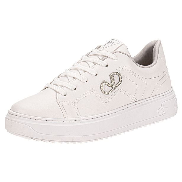 Tênis Feminino Casual Via Marte 055024 BRANCO 34