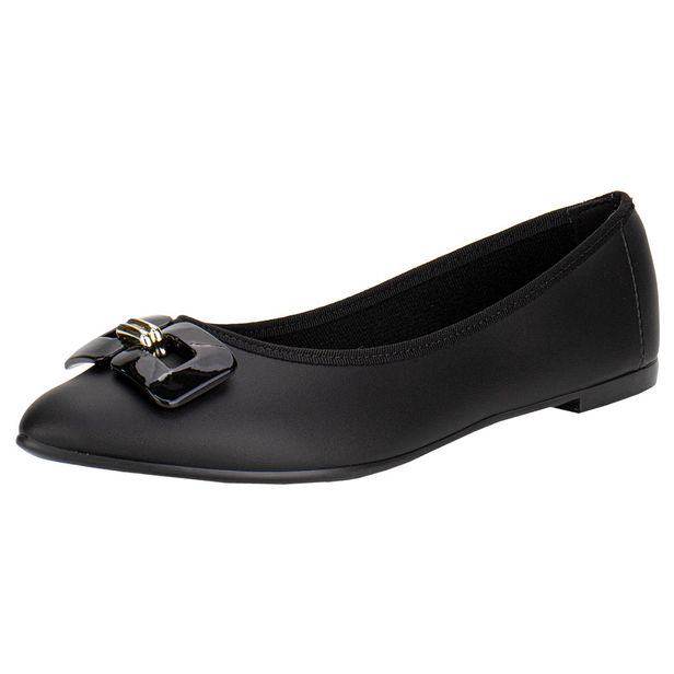 Sapatilha Feminina Flat Moleca 5727141 PRETO 34