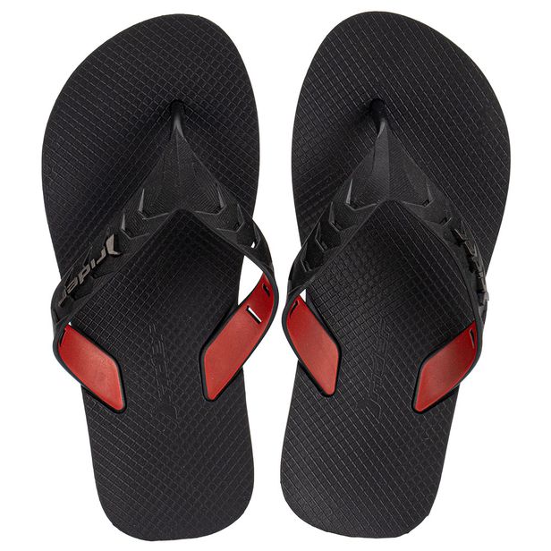 Chinelo Infantil Masculino Street Dou Rider - 12431 PRETO/VERMELHO 28