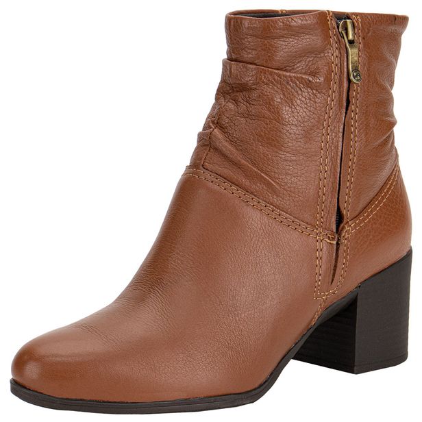 Bota Feminina Cano Baixo Bottero 346907 CONHAQUE 34