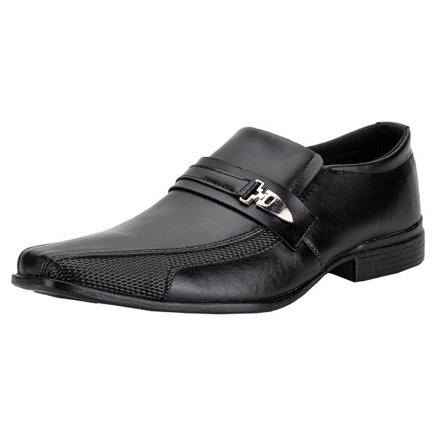 Sapato Masculino Social Mais Leve 611 PRETO 37