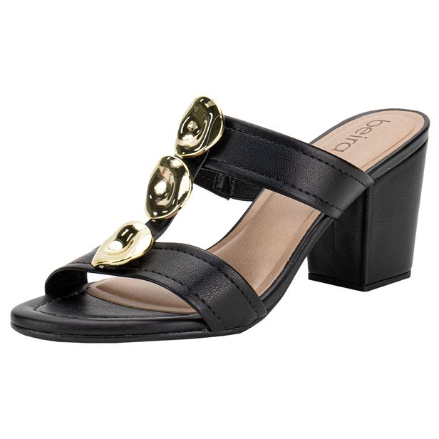 Tamanco Feminino Salto Grosso Beira Rio 8280691 PRETO 34