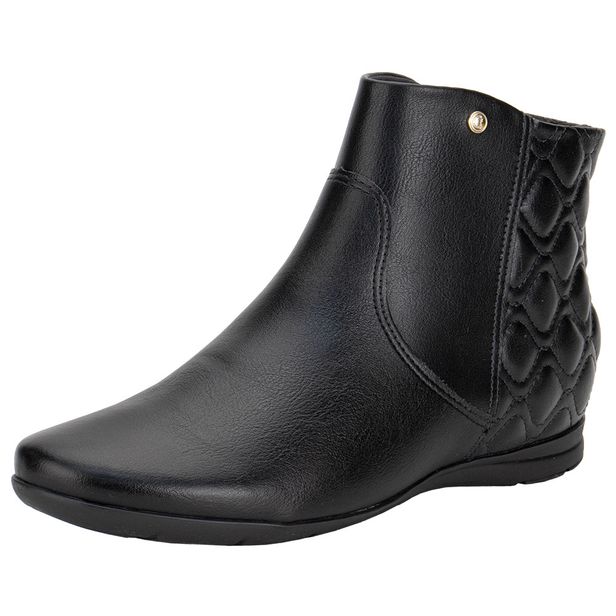 Bota Feminina Cano Baixo ComfortFlex 2491301 PRETO 34