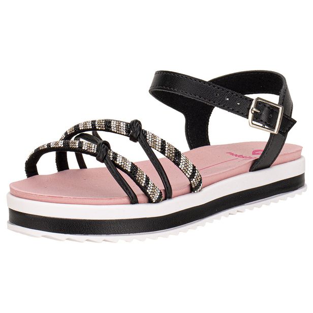 Sandália Infantil Feminina Molekinha 23051571 PRETO 25