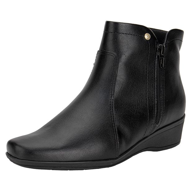 Bota Feminina Cano Baixo ComfortFlex 2474301 PRETO 34