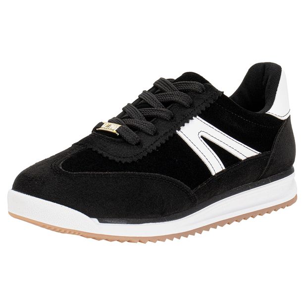 Tênis Feminino Casual Vizzano 1450102 PRETO/BRANCO 34