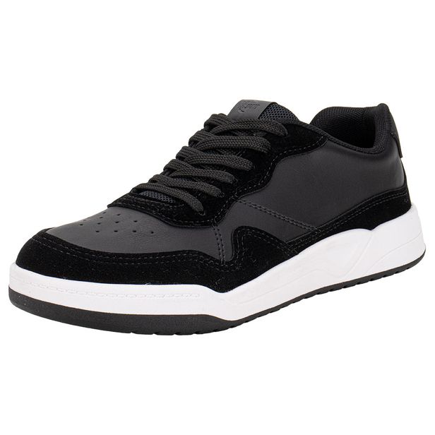 Tênis Masculino Casual BRsport 60004202 PRETO/BRANCO 37