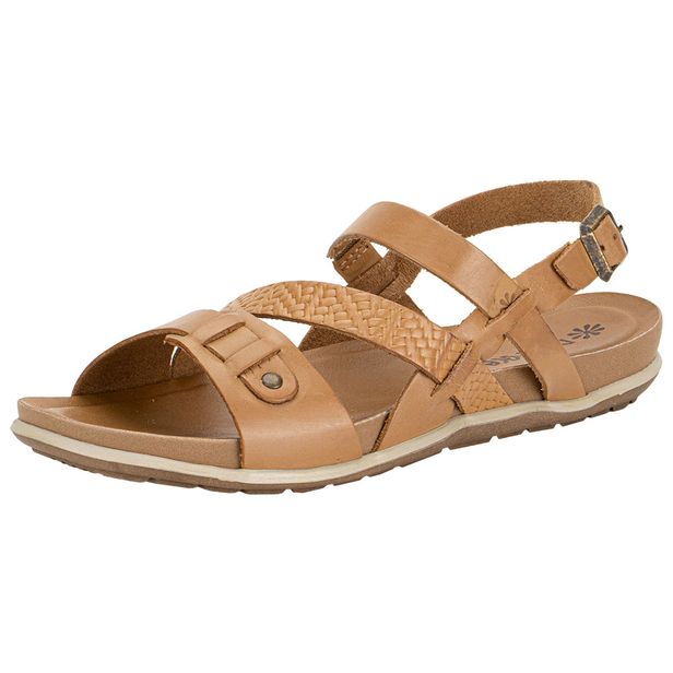 Sandália Feminina Serena Flat New Face 36783 CARAMELO 34
