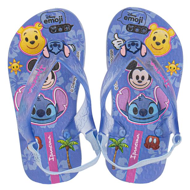 Chinelo Infantil Feminino Baby Disney Joy Ipanema 27323 AZUL 20/21