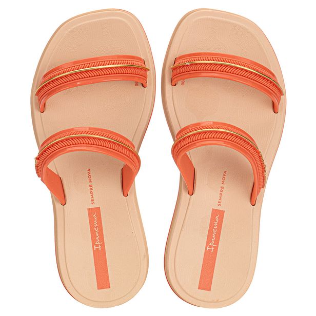 Chinelo Infantil Feminino Slide Glow Ipanema 27401 LARANJA 25