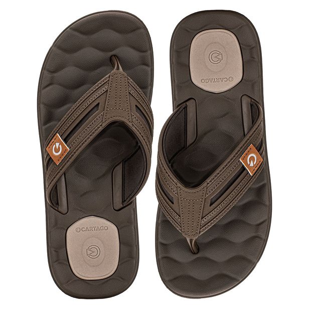 Chinelo Masculino Egeu IV Cartago 12530 CAFÉ 37/38