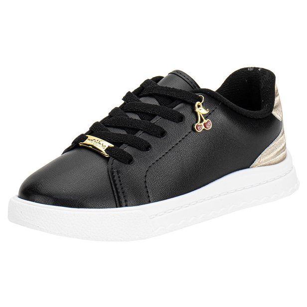 Tênis Infantil Feminino Molekinha 2575113 PRETO/DOURADO 26