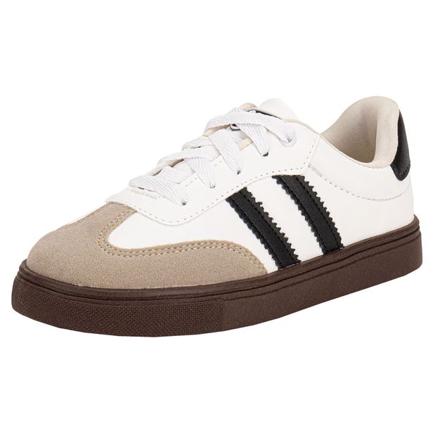 Tênis Infantil Masculino NilQi 2291 BRANCO/PRETO 28