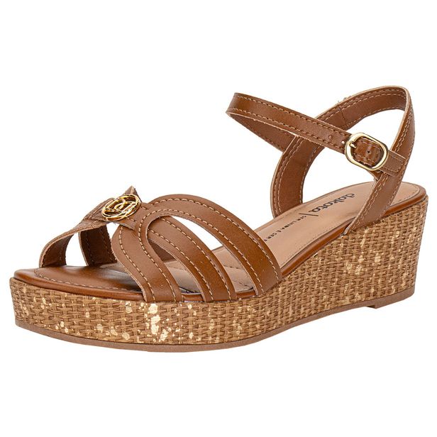 Sandália Feminina Anabela Dakota Y9811 CARAMELO 34