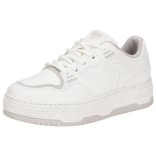 Tênis Feminino Casual Via Marte 225007 BRANCO/CINZA 34