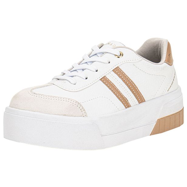 Tênis Feminino Casual Ramarim 2484103 BRANCO/BEGE 34