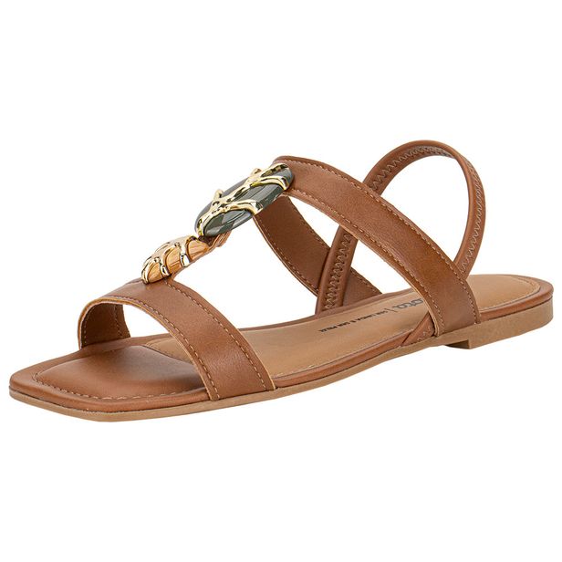 Sandália Feminina Flat Dakota Y9611 CARAMELO 34