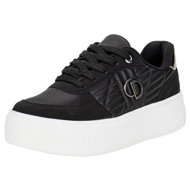 Tênis Feminino Casual Dakota D0982 PRETO/BRANCO 34