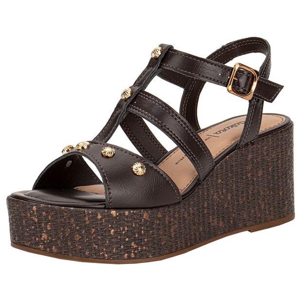 Sandália Feminina Anabela Dakota Y9541 CAFÉ 34