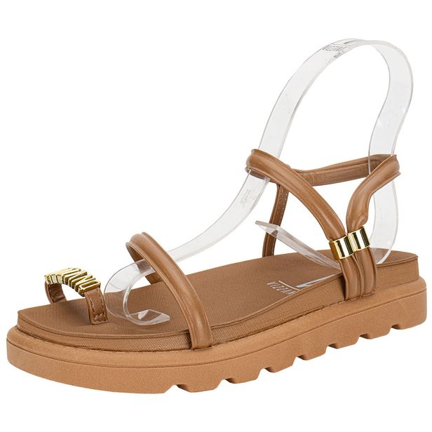 Sandália Feminina Flat Vizzano 6510116 CAMEL 34