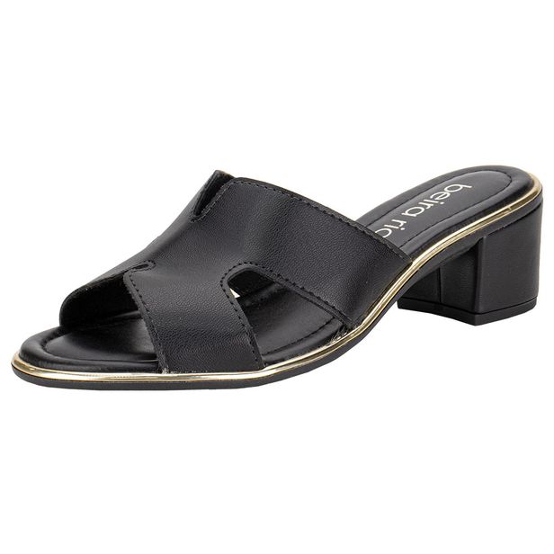 Tamanco Feminino Salto Grosso Beira Rio 8379251 PRETO 35