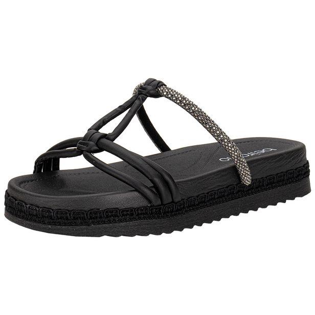 Tamanco Feminino Flat Beira Rio 8553102 PRETO 34