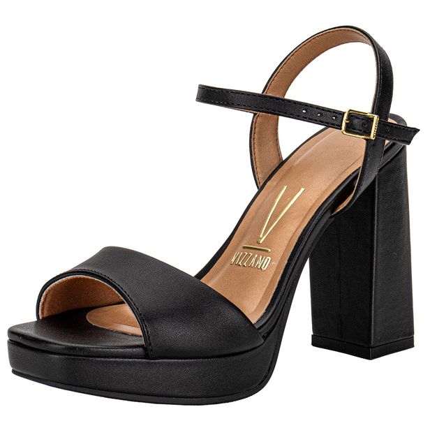 Sandália Feminina Meia Pata Vizzano 6551100 PRETO 35